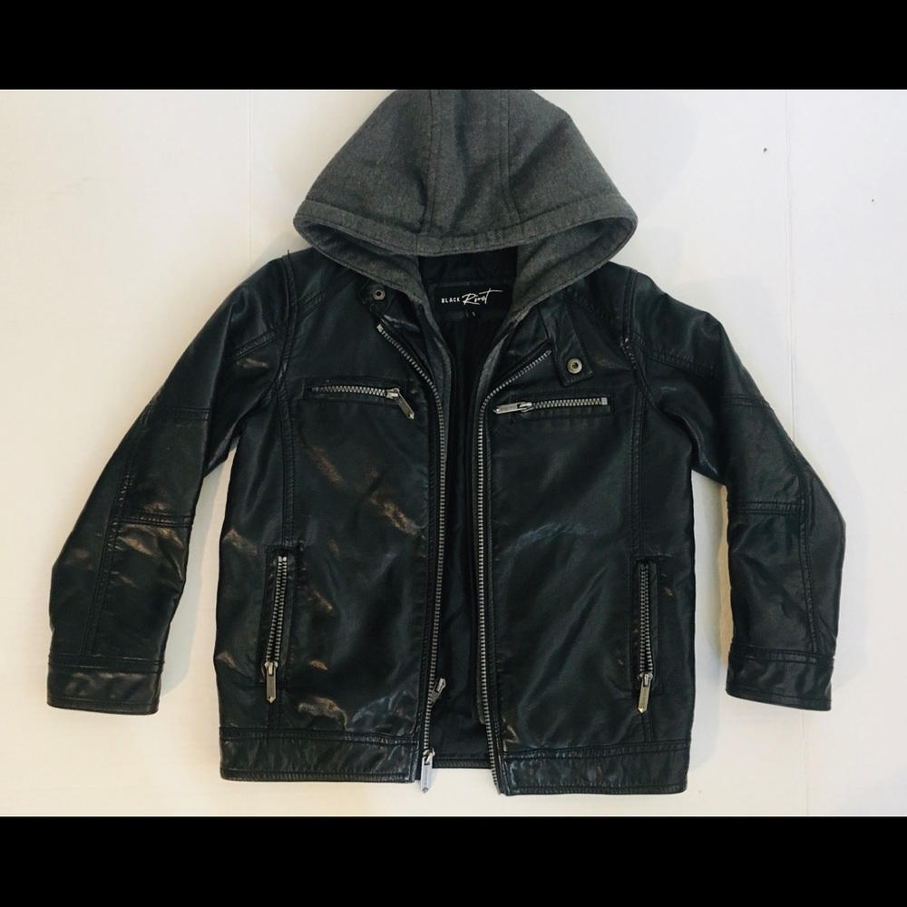 Punk Style Pleather Jacket- Youth sz 6